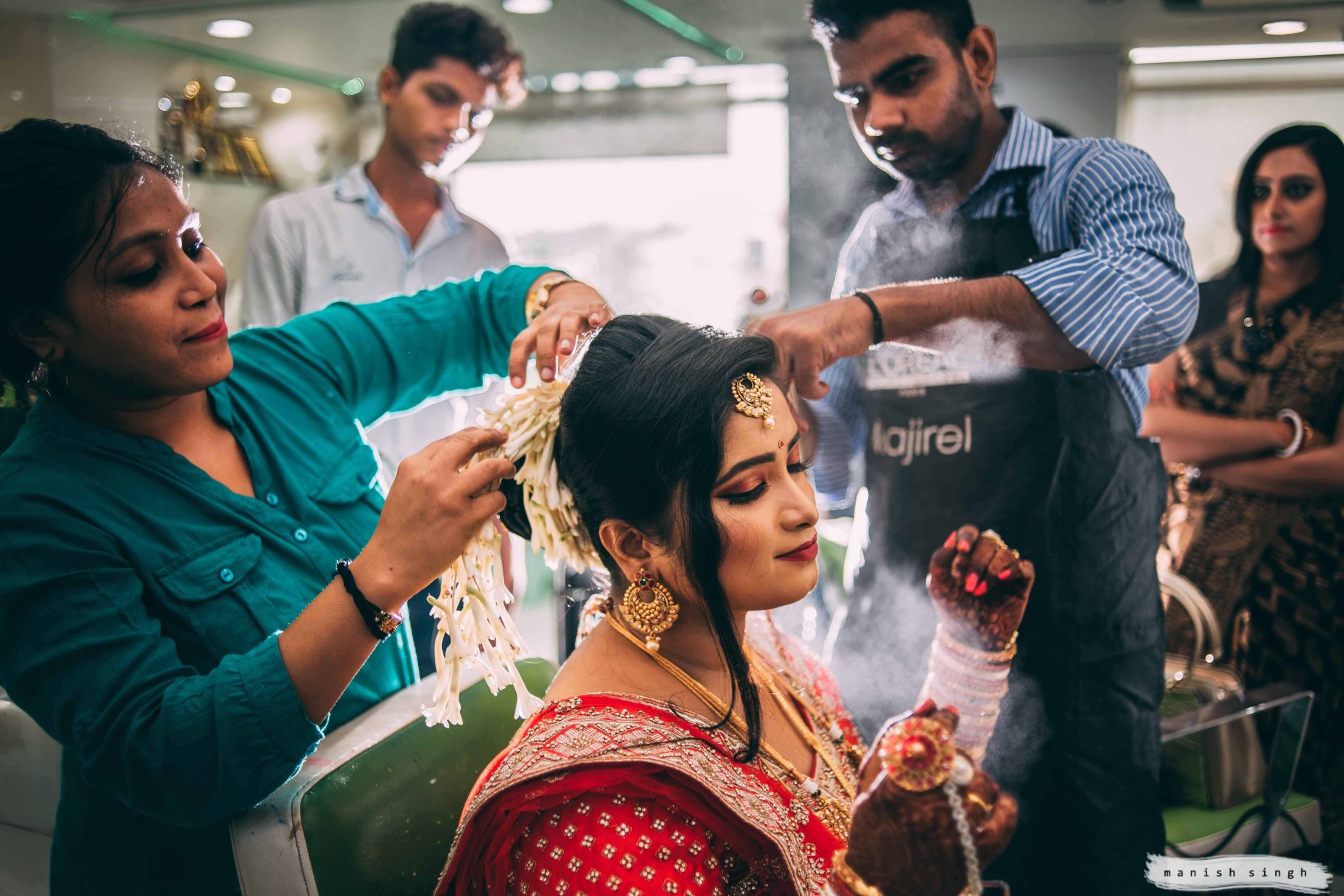 Manish Singh Photography Best wedding photography bhubaneswar bride getting ready