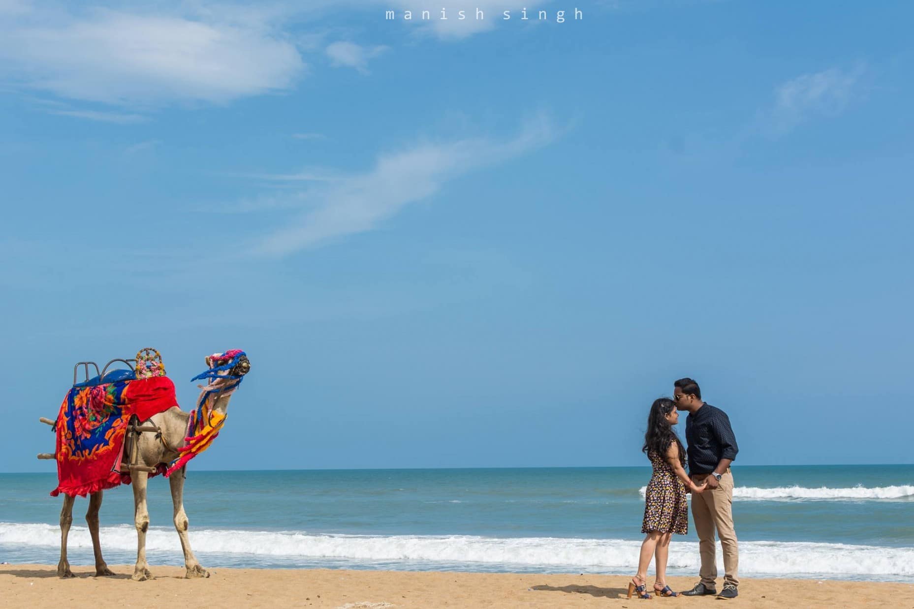 Manish Singh Photography Pre-wedding camel beach