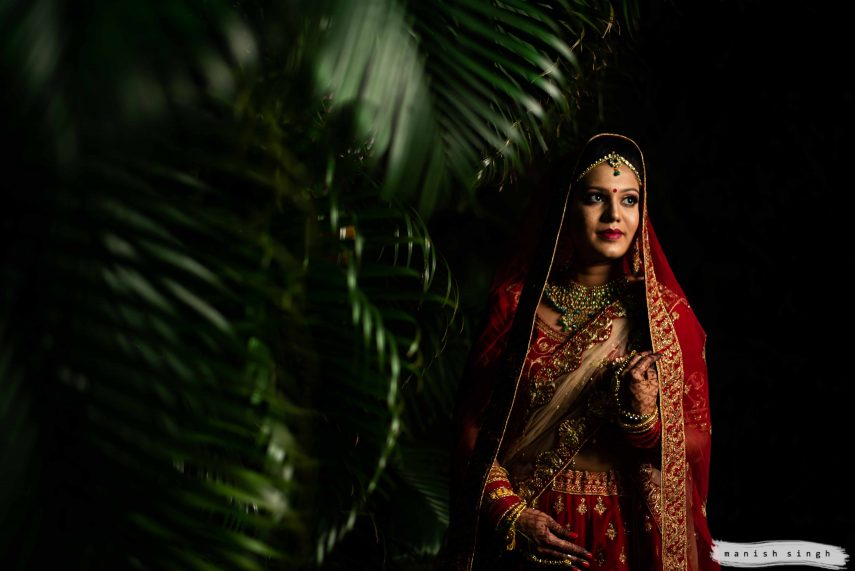 Beautiful Odisha wedding Bridal portrait at hotel la franklin Bhubaneswar