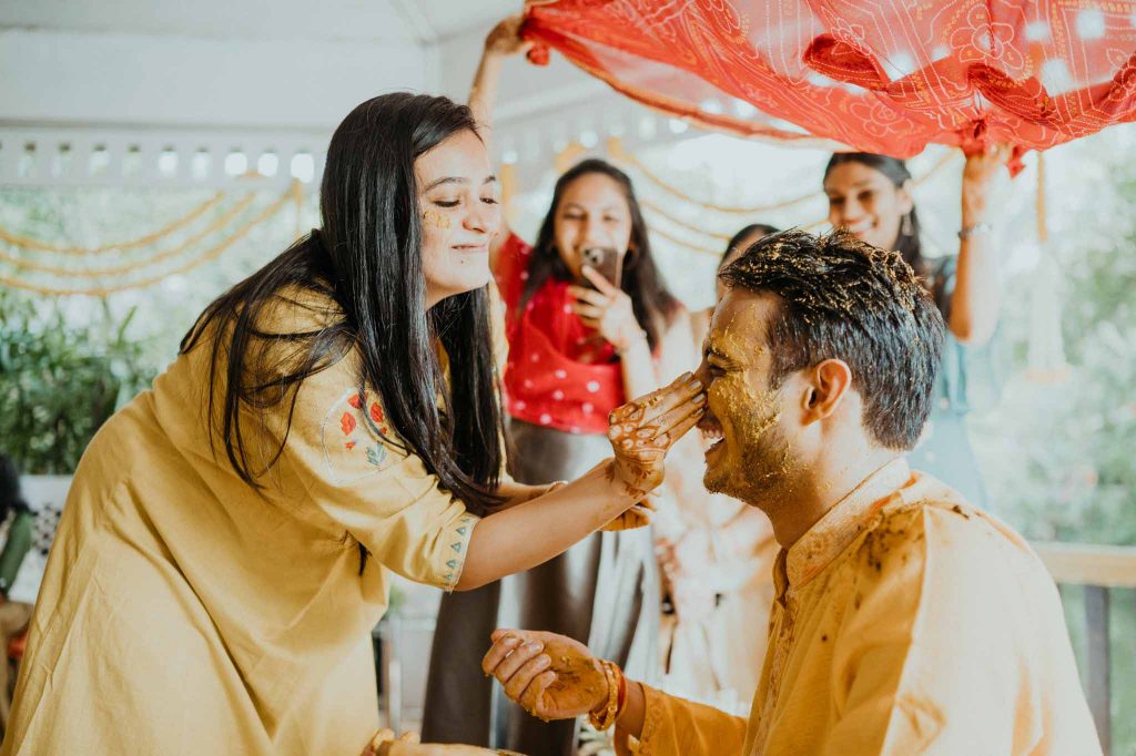 Haldi ceremony in Mayfair lagoon Bhubaneswar